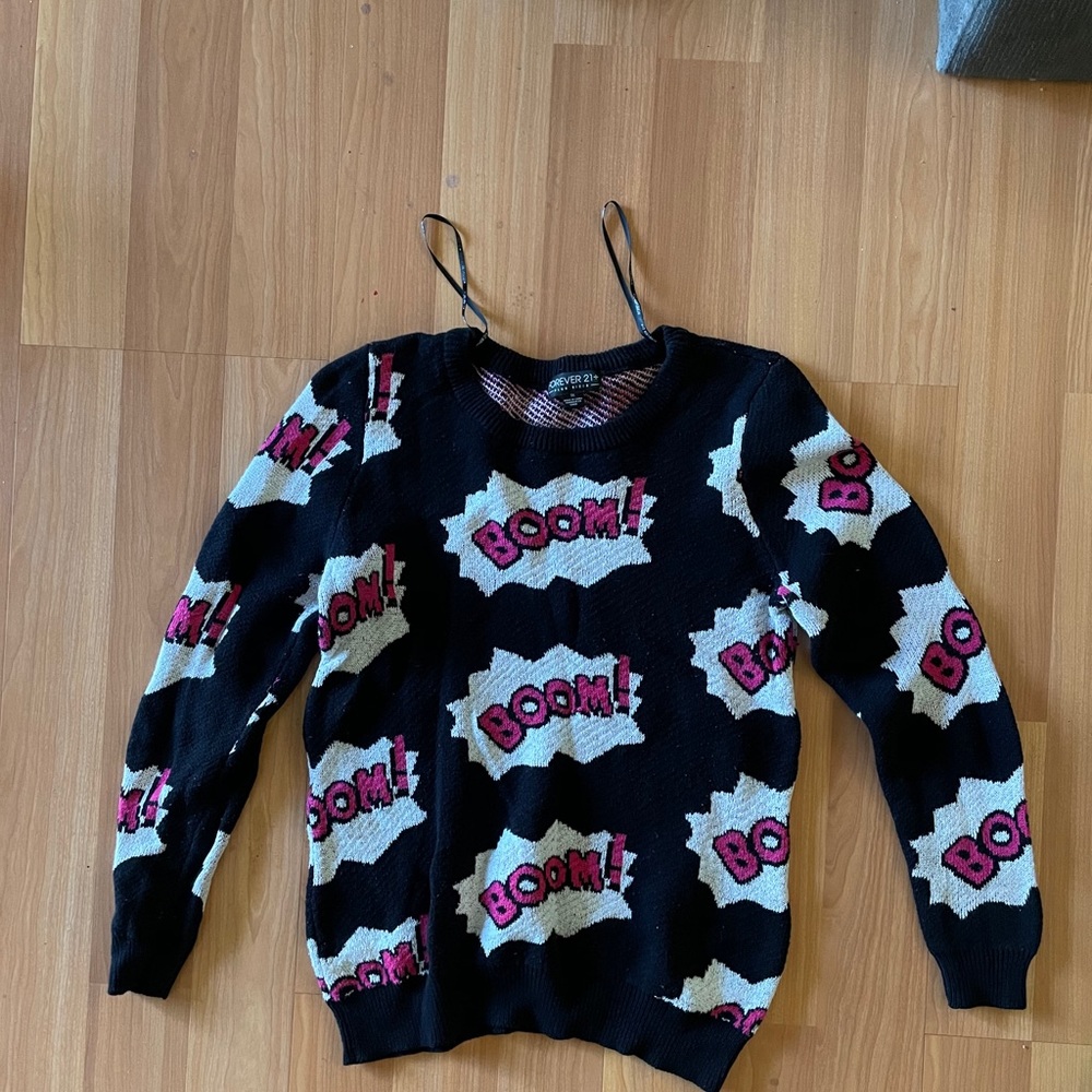 Forever 21+ Boom Comic Sweater